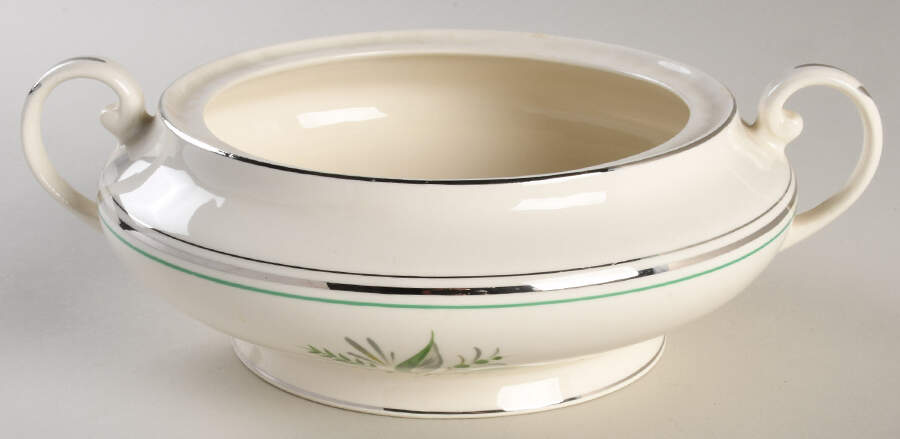 Encore (Platinum Inner Ring) Round Vegetable No Lid by Pope Gosser-1