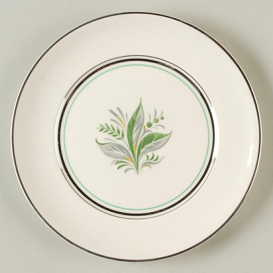 Encore (Platinum Inner Ring) Dessert/Pie Plate by Pope Gosser-1
