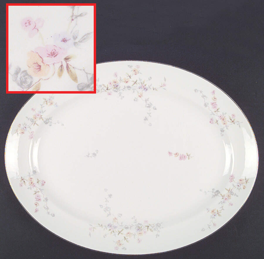 Evangeline 15" Oval Serving Platter by Pope Gosser-1
