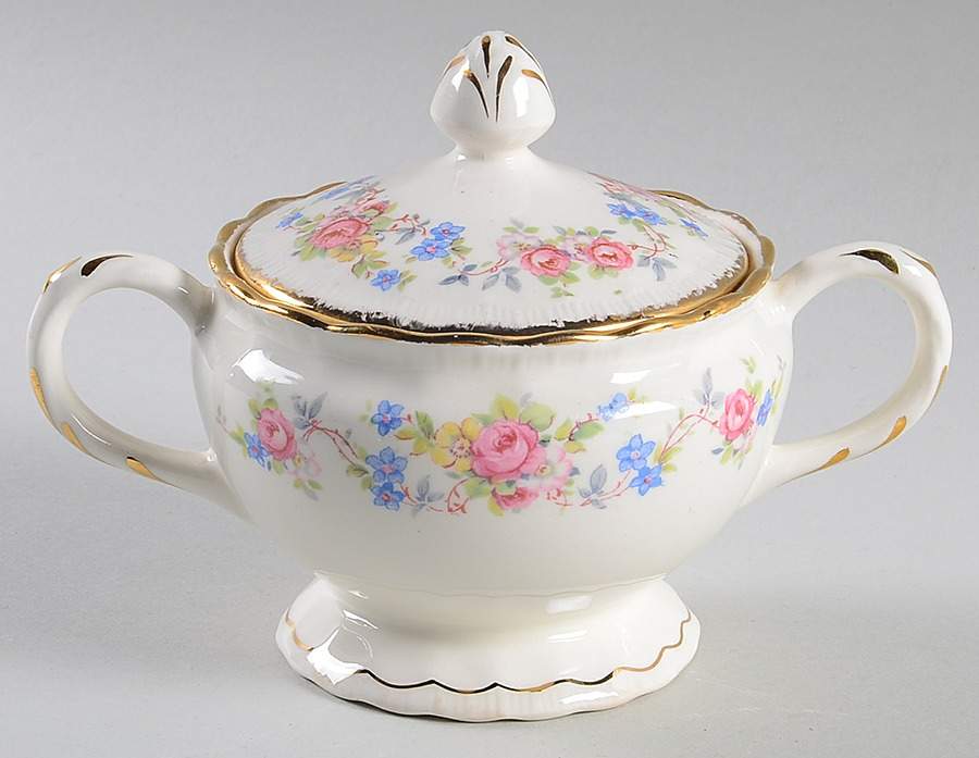 Flora Bell Sugar Bowl & Lid by Pope Gosser-1