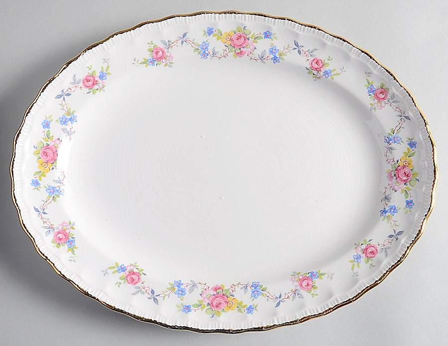 Flora Bell 11" Oval Serving Platter by Pope Gosser-1