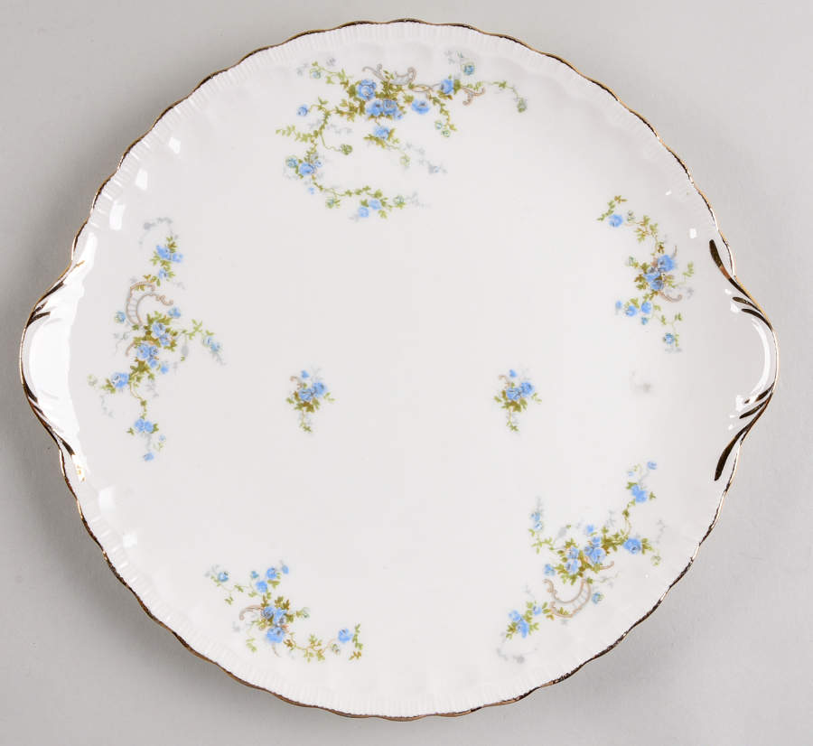 Fleurette Handled Cake Plate by Pope Gosser-1