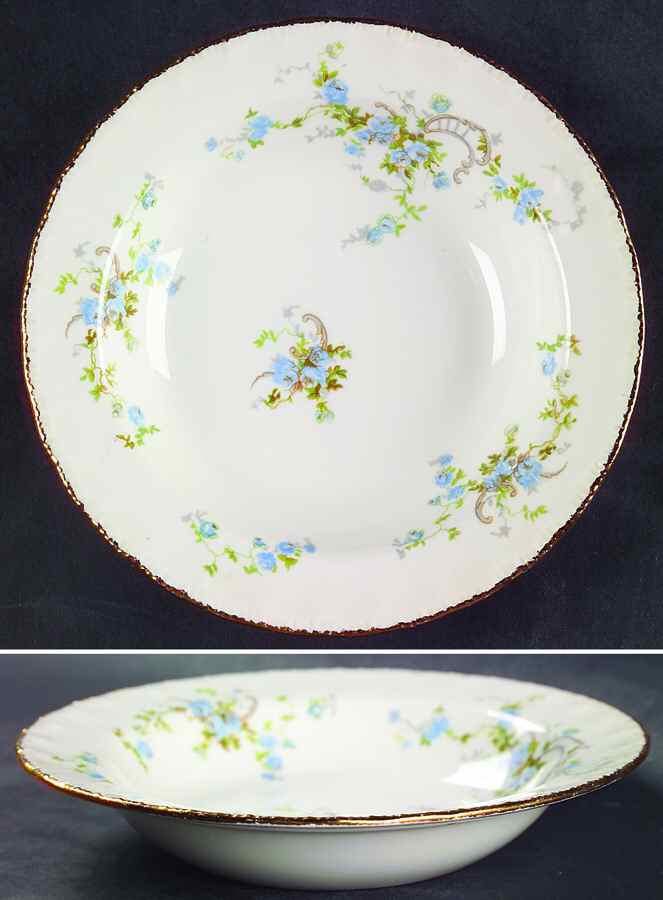 Fleurette Rim Fruit/Dessert (Sauce) Bowl by Pope Gosser-1