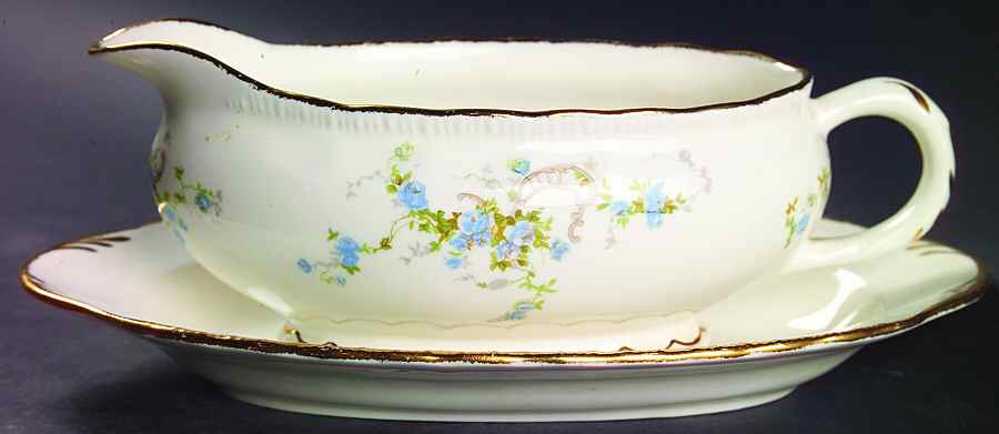 Fleurette Gravy Boat & Underplate/Relish by Pope Gosser-1
