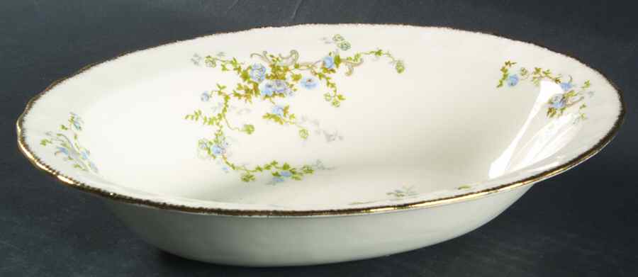 Fleurette 9" Oval Vegetable Bowl by Pope Gosser-1