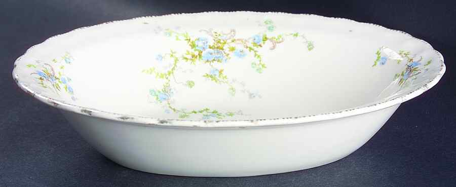 Fleurette 9" Oval Vegetable Bowl by Pope Gosser-1