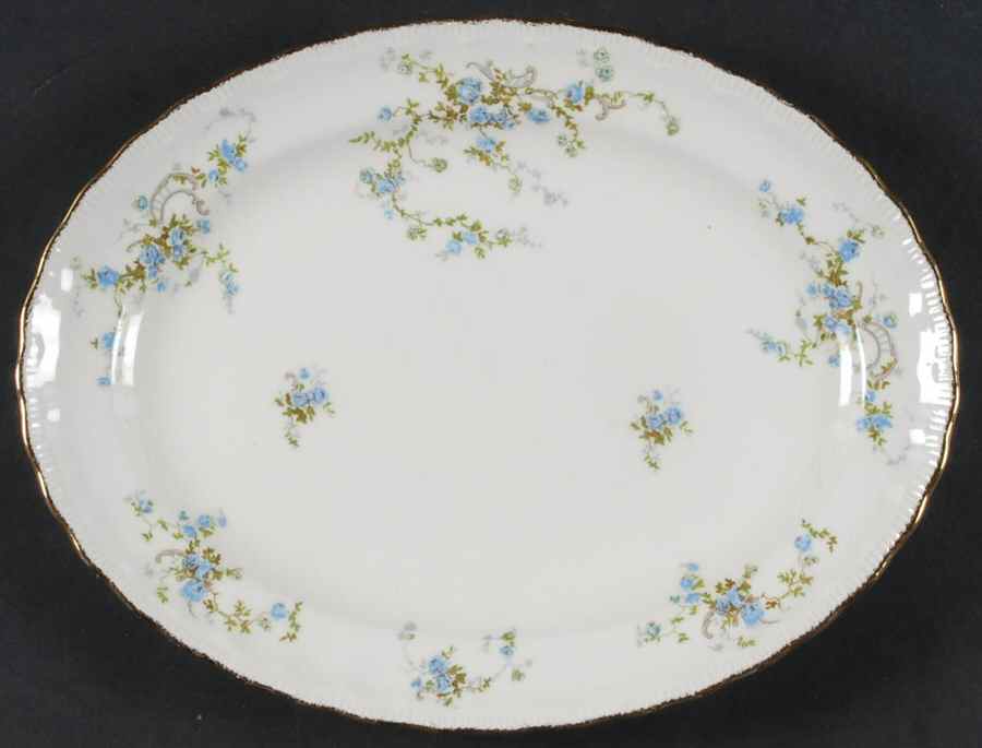 Fleurette 11" Oval Serving Platter by Pope Gosser-1