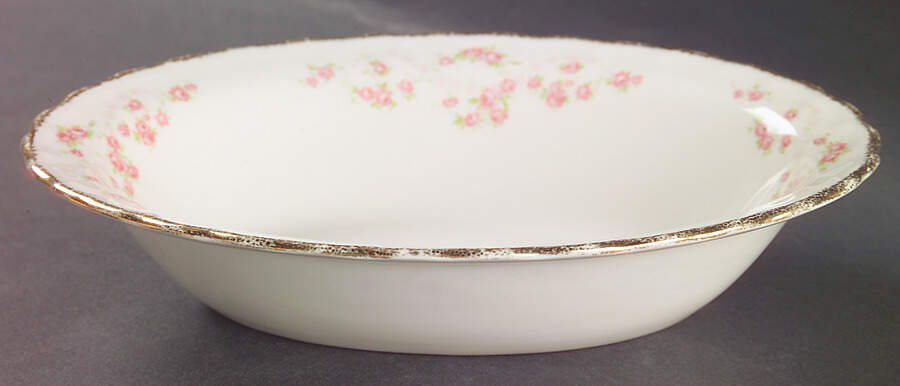 Florence (Scalloped Edge) 9" Oval Vegetable Bowl by Pope Gosser-1