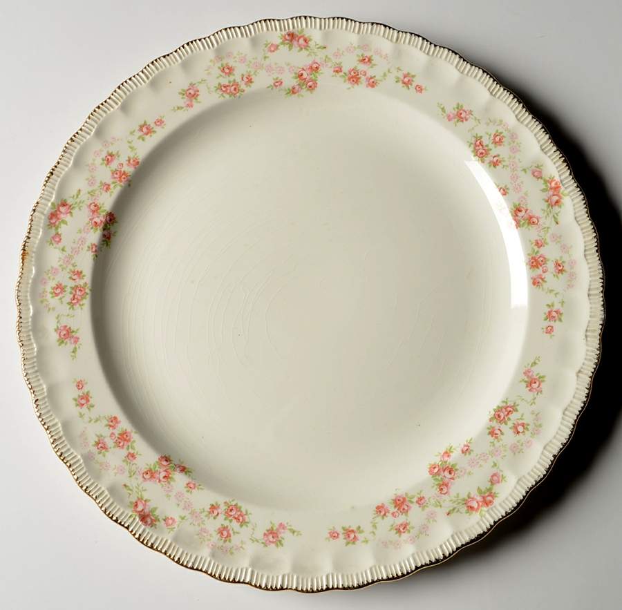 Florence (Scalloped Edge) 11" Chop Plate (Round Platter) by Pope Gosser-1