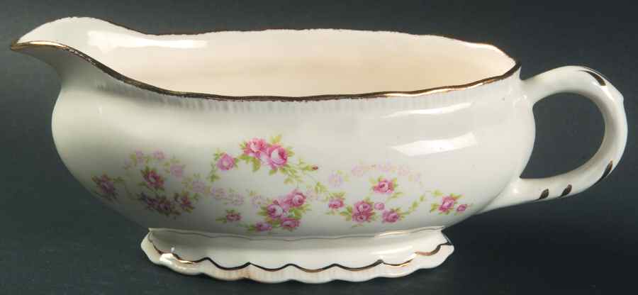 Florence (Scalloped Edge) Gravy Boat by Pope Gosser-1