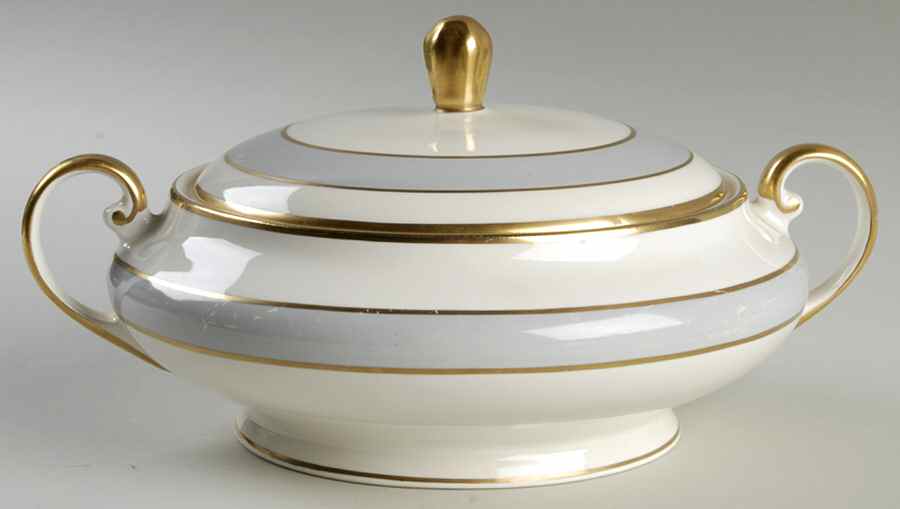 Grey Dawn Round Covered Vegetable by Pope Gosser-1