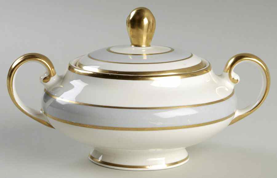 Grey Dawn Sugar Bowl & Lid by Pope Gosser-1