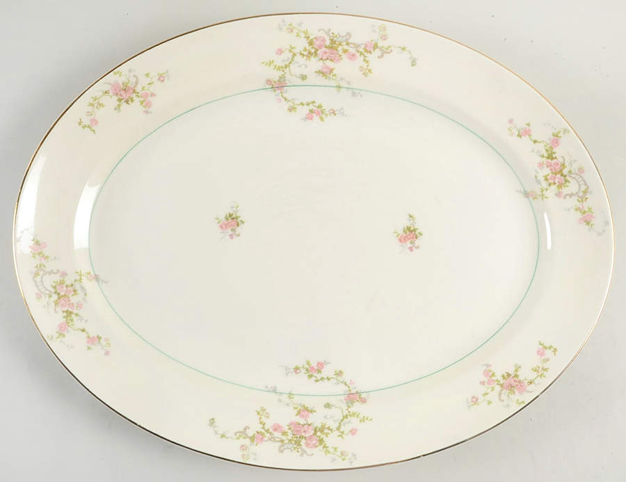 Gwendolyn 15" Oval Serving Platter by Pope Gosser-1