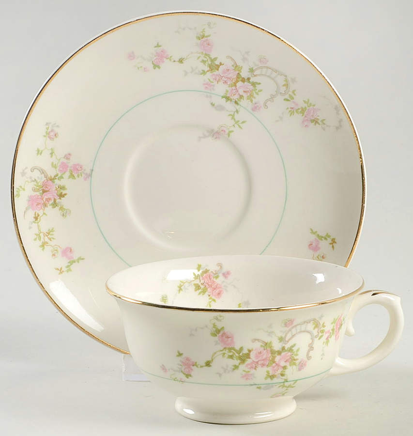 Gwendolyn Footed Cup & Saucer Set by Pope Gosser-1