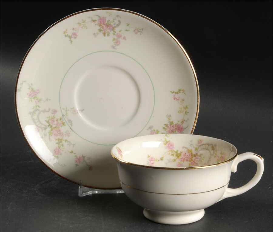Gwendolyn Footed Cup & Saucer Set by Pope Gosser-1