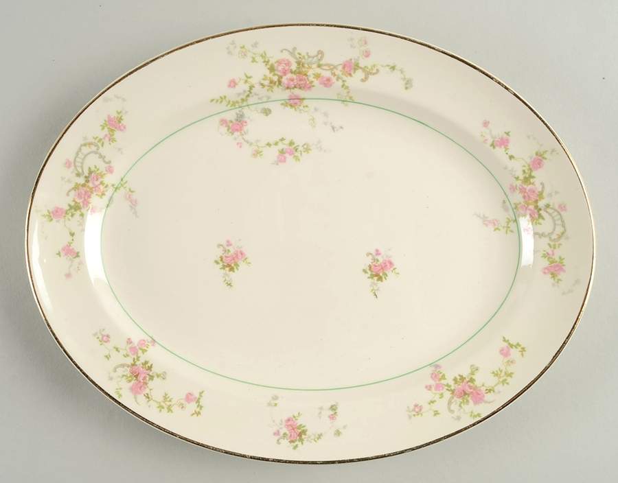 Gwendolyn 11" Oval Serving Platter by Pope Gosser-1