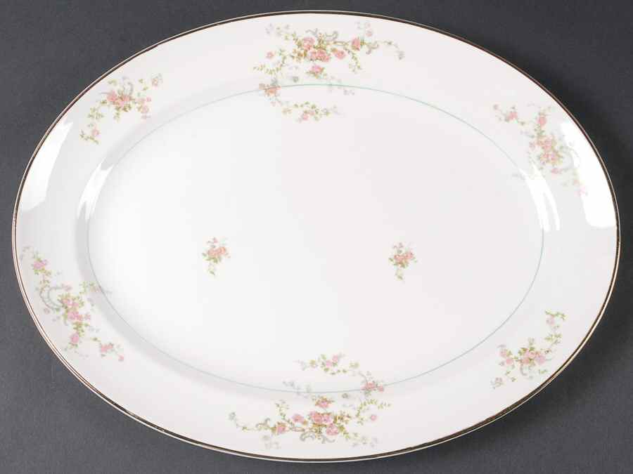 Gwendolyn 15" Oval Serving Platter by Pope Gosser-1
