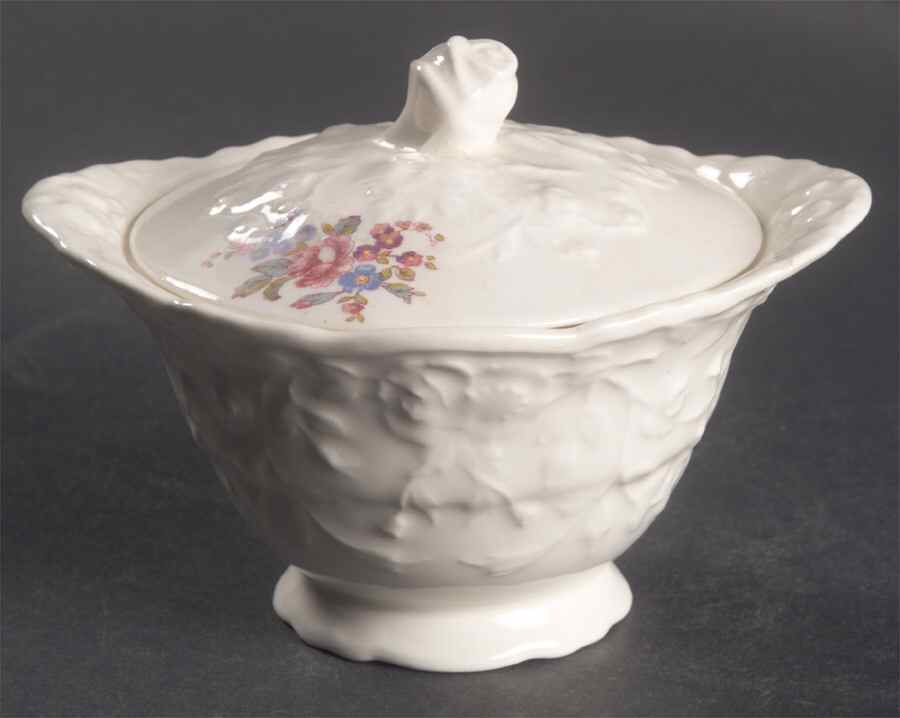 Gypsy Rose Sugar Bowl & Lid by Pope Gosser-1