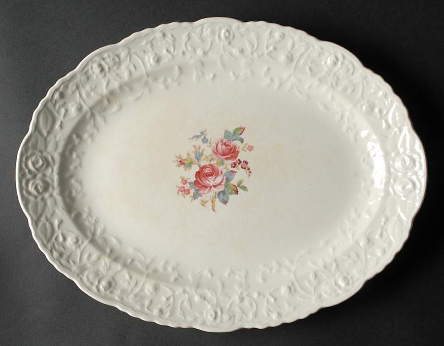 Gypsy Rose 13" Oval Serving Platter by Pope Gosser-1