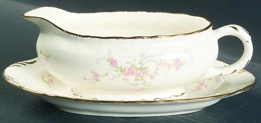 Jean Gravy Boat & Underplate/Relish by Pope Gosser-1