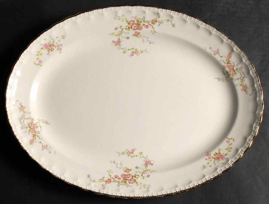 Jean 15" Oval Serving Platter by Pope Gosser-1