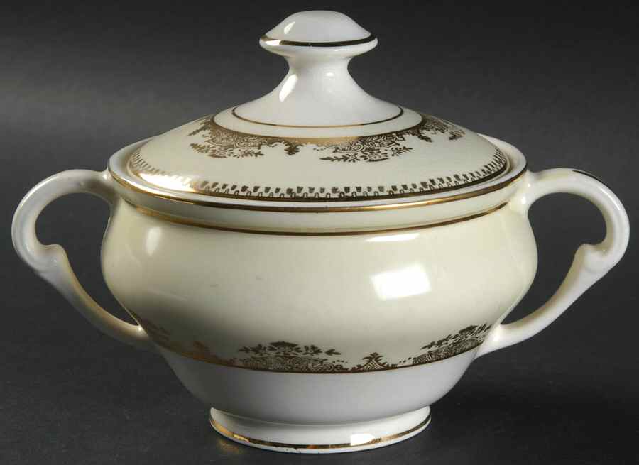 Jerome Sugar Bowl & Lid by Pope Gosser-1
