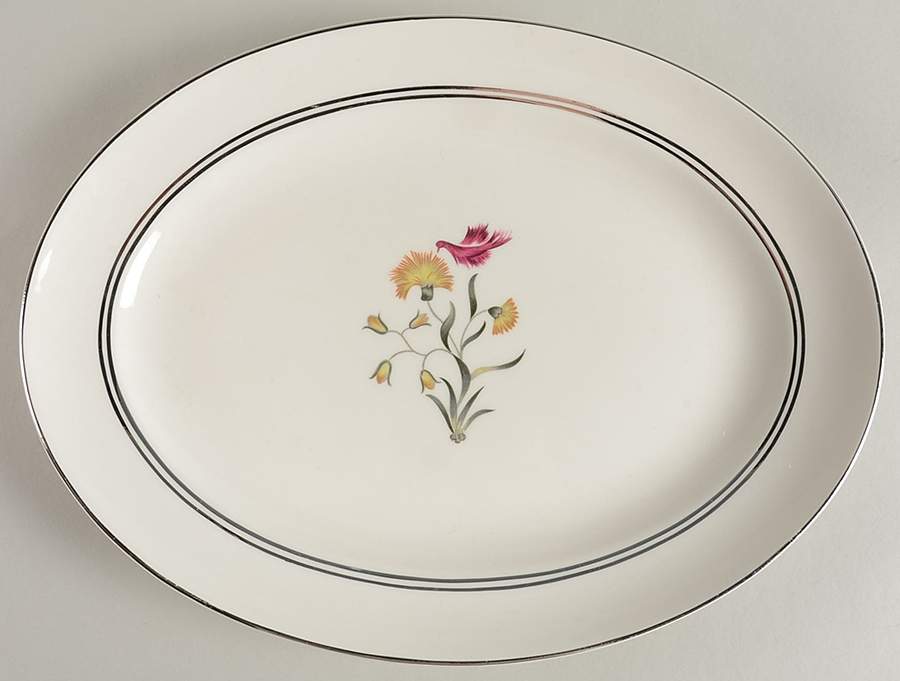 Jubilee 13" Oval Serving Platter by Pope Gosser-1