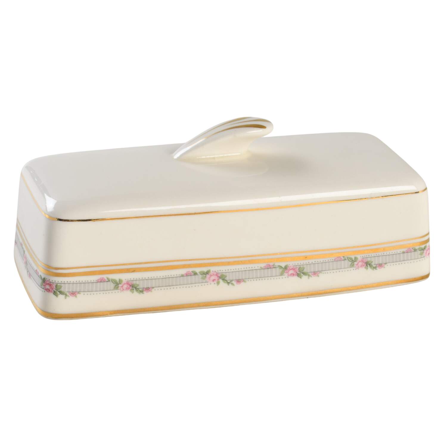 La Belle Lid for 1/4 Lb Butter by Pope Gosser-1