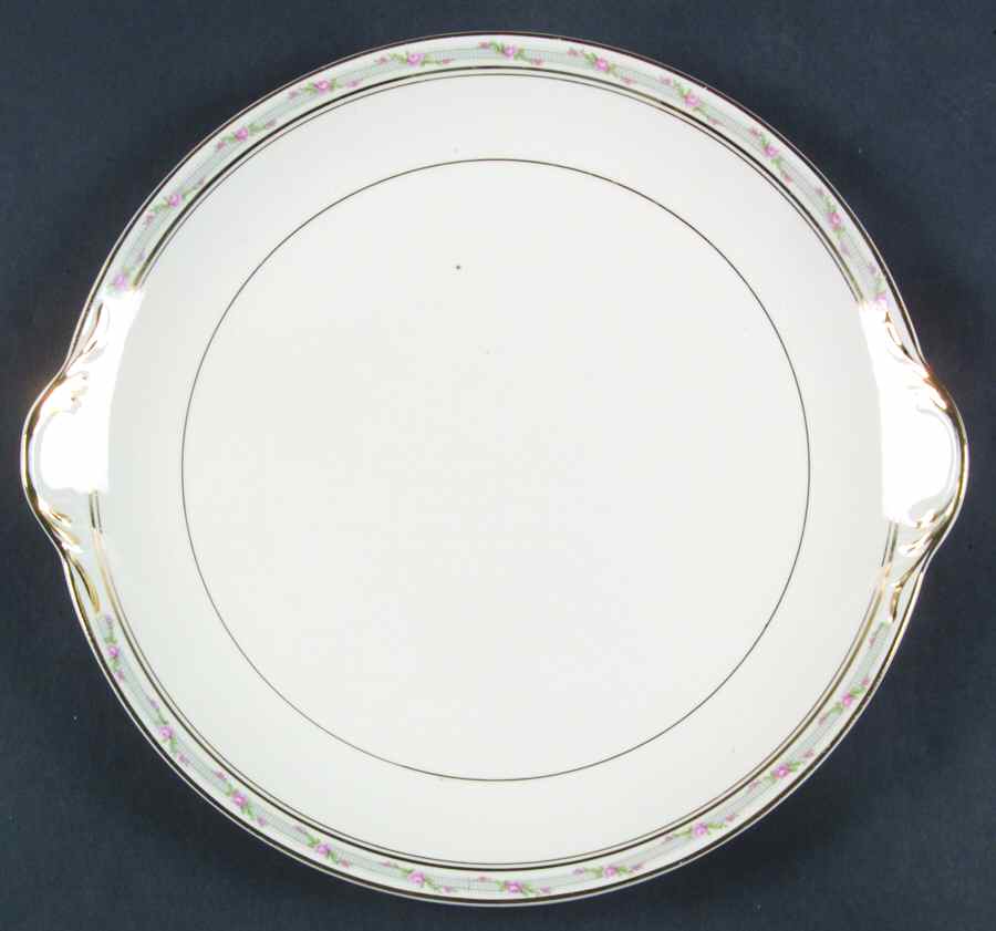 La Belle Handled Cake Plate by Pope Gosser-1