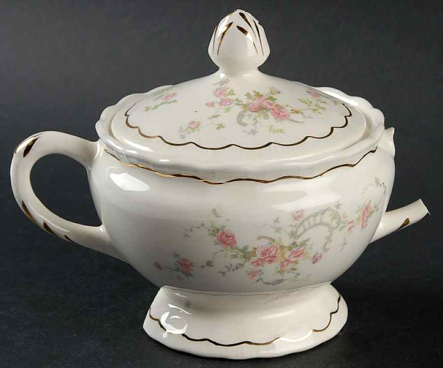 Leon Sugar Bowl & Lid by Pope Gosser-1