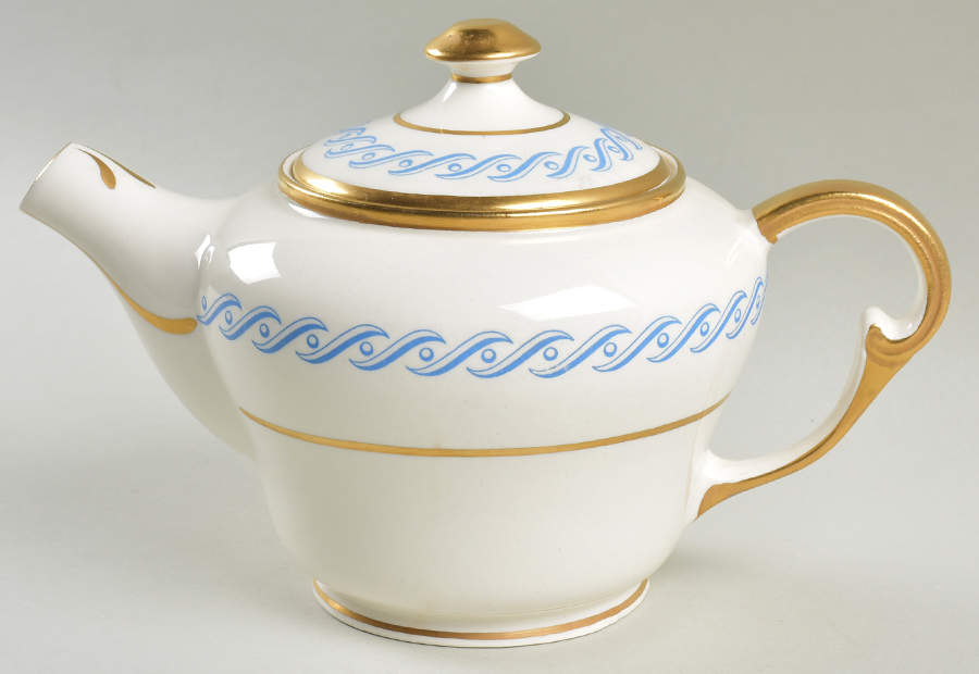 Liberty Blue Teapot & Lid by Pope Gosser-1