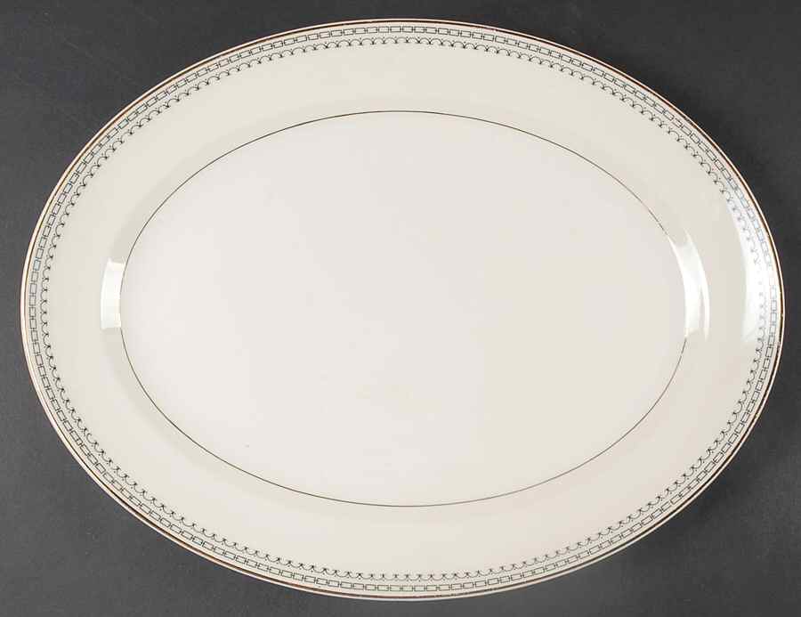 Linda 15" Oval Serving Platter by Pope Gosser-1