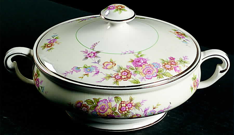 Louella Round Covered Vegetable by Pope Gosser-1
