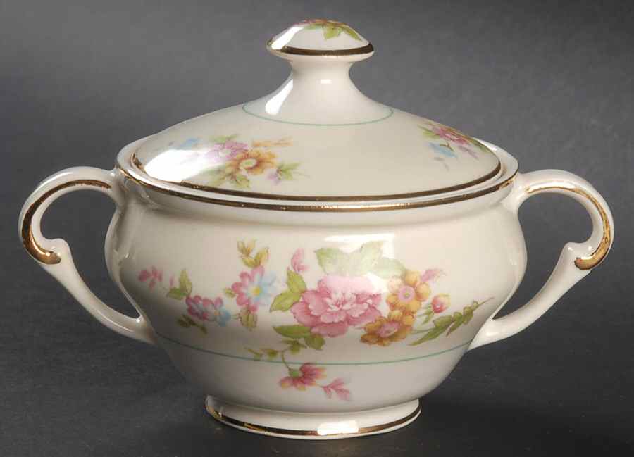 Louella Sugar Bowl & Lid by Pope Gosser-1
