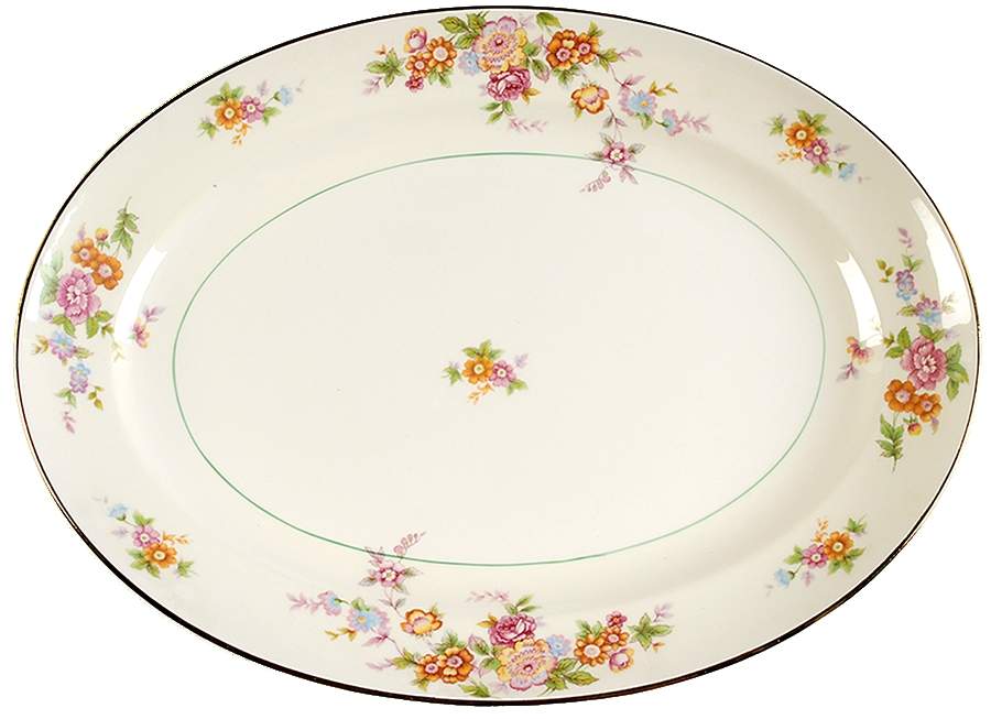 Louella 15" Oval Serving Platter by Pope Gosser-1
