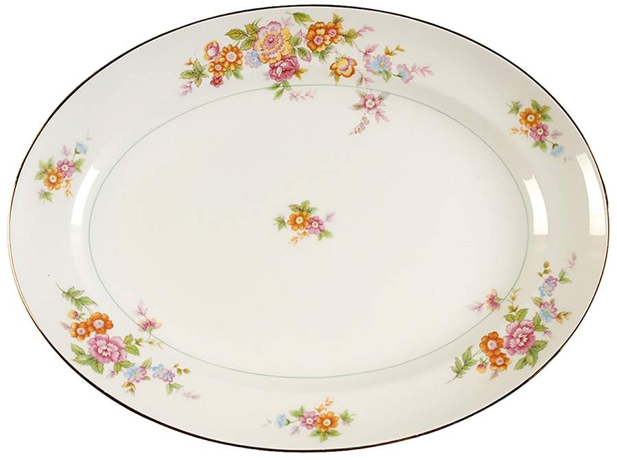 Louella 13" Oval Serving Platter by Pope Gosser-1