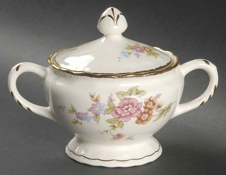 Mary Ellen Sugar Bowl & Lid by Pope Gosser-1