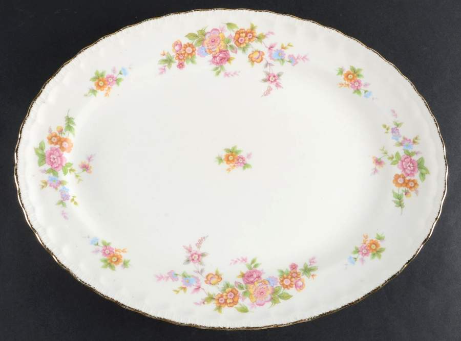 Mary Ellen 15" Oval Serving Platter by Pope Gosser-1