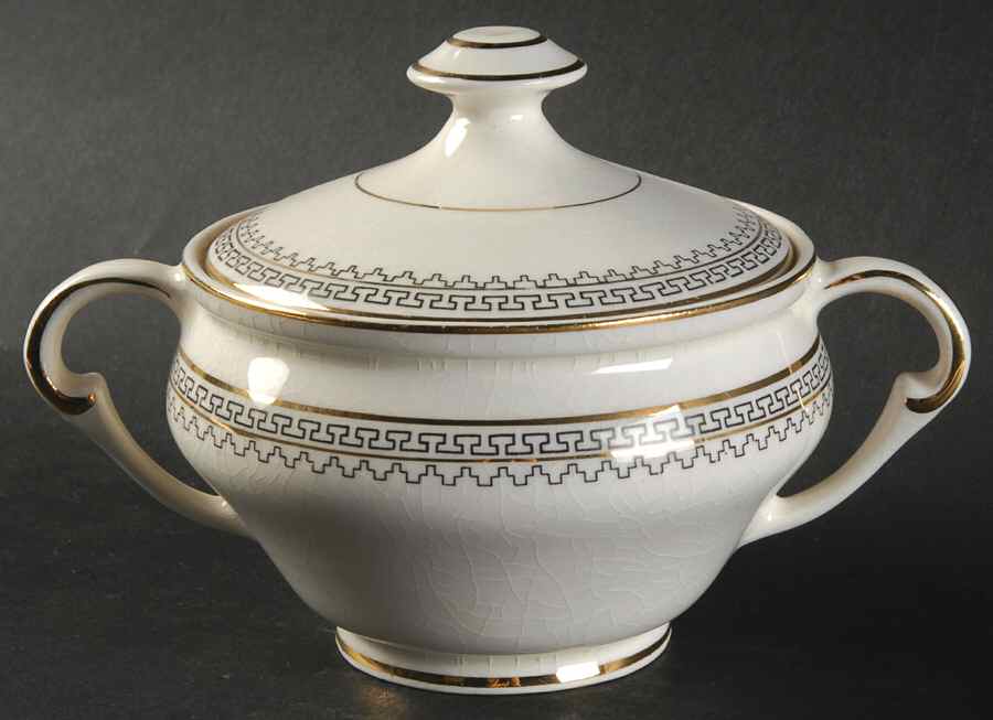 Oxford Sugar Bowl & Lid by Pope Gosser-1