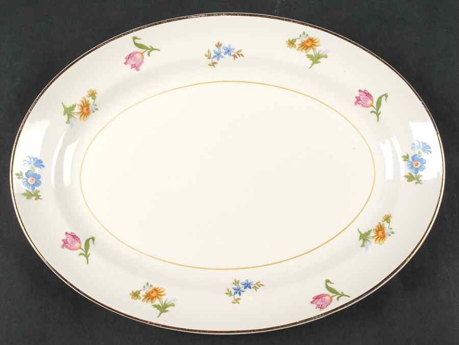 Paula 13" Oval Serving Platter by Pope Gosser-1