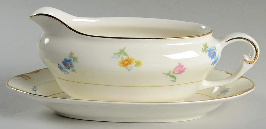 Paula Gravy Boat & Underplate/Relish by Pope Gosser-1
