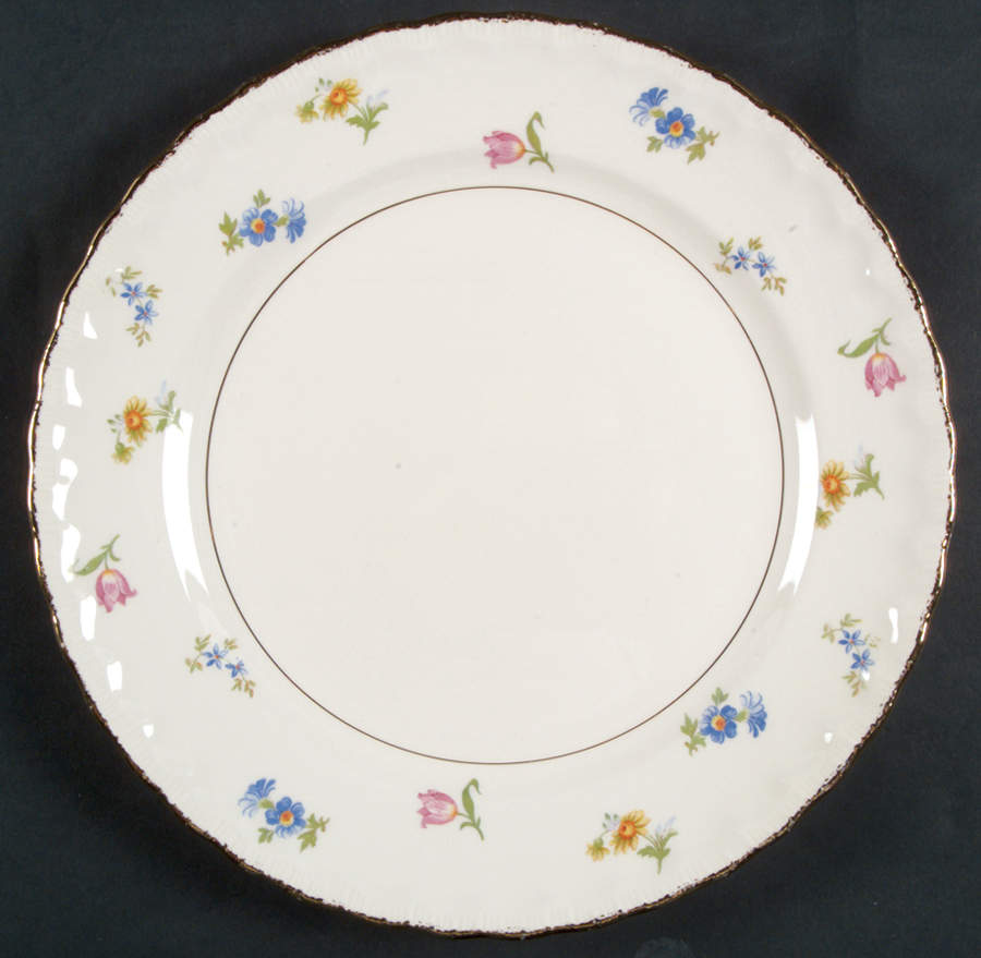 Pinafore (Brushed Gold Trim) Dinner Plate by Pope Gosser-1