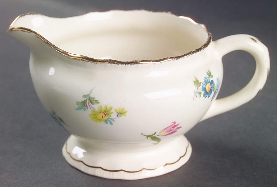 Pinafore (Brushed Gold Trim) Creamer by Pope Gosser-1