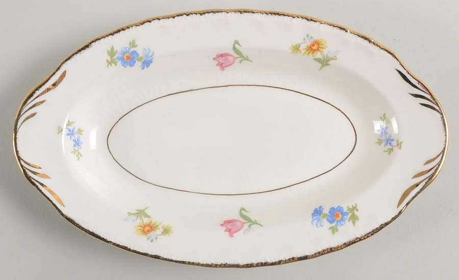 Pinafore (Brushed Gold Trim) Relish/Gravy Underplate by Pope Gosser-1