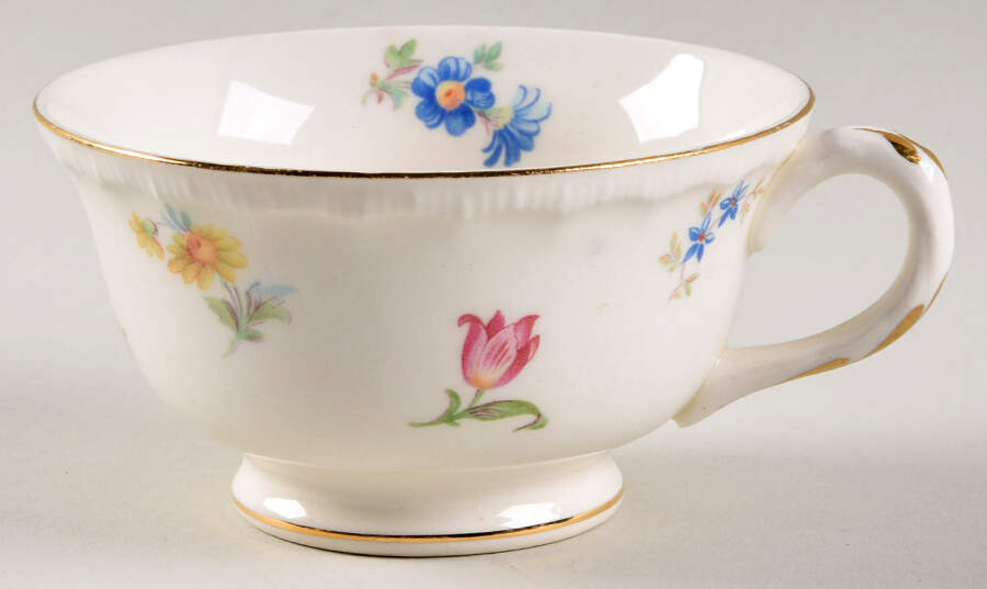 Pinafore (Brushed Gold Trim) Footed Cup by Pope Gosser-1