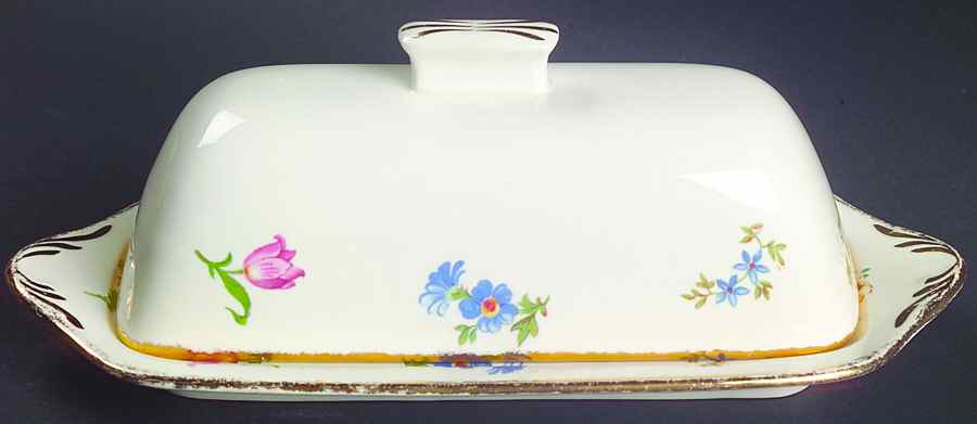 Pinafore (Brushed Gold Trim) 1/4 Lb Covered Butter by Pope Gosser-1