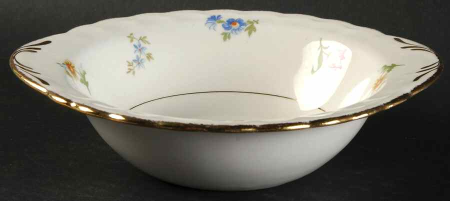 Pinafore (Brushed Gold Trim) Lugged Cereal Bowl by Pope Gosser-1