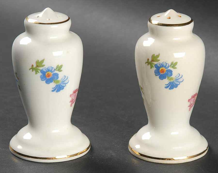 Pinafore (Brushed Gold Trim) Salt & Pepper Set by Pope Gosser-1