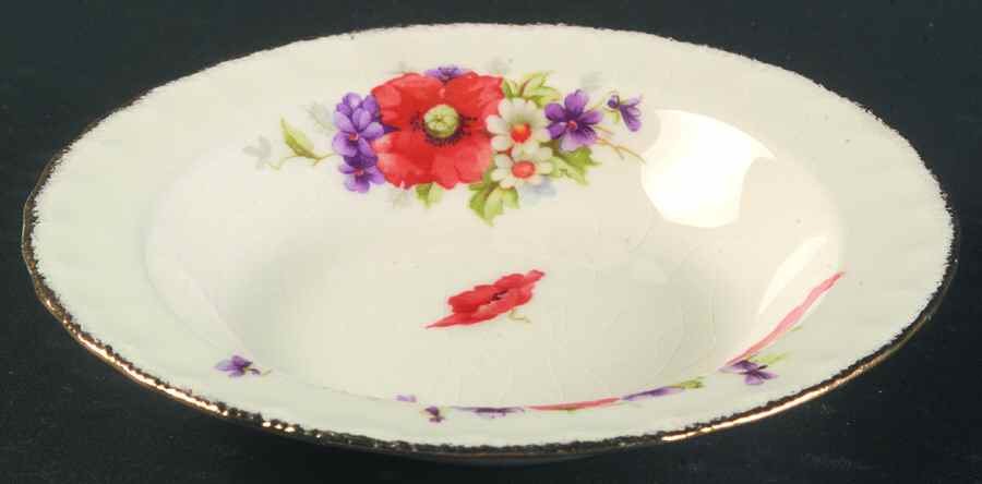 Poppy Rim Fruit/Dessert (Sauce) Bowl by Pope Gosser-1