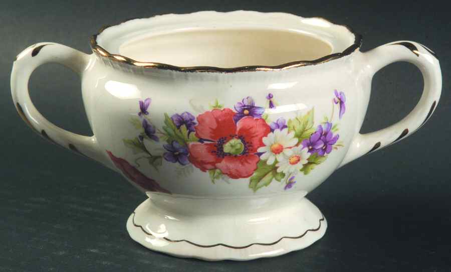 Poppy Sugar Bowl No Lid by Pope Gosser-1